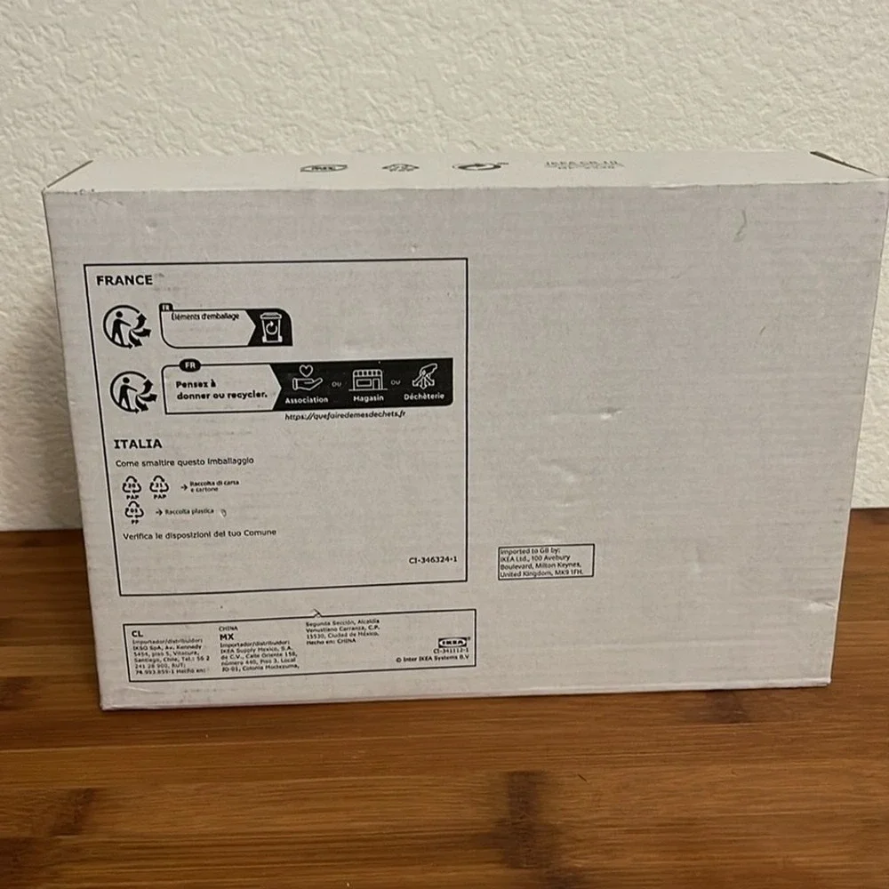 IKEA‎ KLIPPKAKTUS Refrigerator Organizer Drawer Clear 505.704.08 Willy Chong NEW